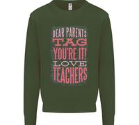 Cari Genitori Divertente Insegnante Uomo Felpa Maglione