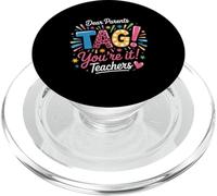 Cari genitori taggano la tua maglietta IT insegnanti ultimo giorno di scuola PopSockets PopGrip per MagSafe