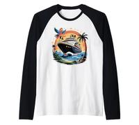 Caribbean Cruise Ship Vacation Cruising Maglia con Maniche Raglan