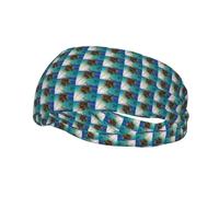 Caribbean Islands - Fascia tergisudore, traspirante, unisex, adatta per corsa, fitness, basket