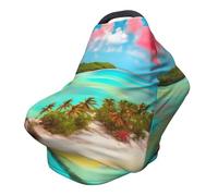 Caribbean Scenery - Coprisedia versatile per passeggino, appositamente progettato per il tuo bambino