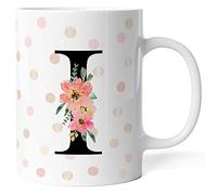 Caribu design Tazza con lettera Alfabeto - Tutte le lettere dalla A alla Z - Idea regalo originale (I)