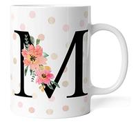 Caribu design Tazza con lettera Alfabeto - Tutte le lettere dalla A alla Z - Idea regalo originale (M)