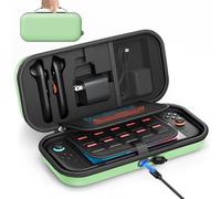 [Carica all'interno] Custodia da trasporto per Nintendo Switch 2 2025/Switch OLED/Switch, custodia da viaggio con adattatore e spazio per joypad, custodia rigida per console Switch 2 con 22 cartucce