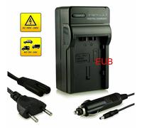 Carica batteria casa/auto per Panasonic CGA-DU07 CGA-DU14 CGA-DU21 CGR-DU06