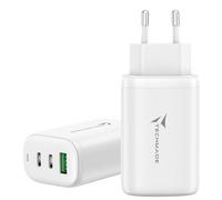 TECHMADE CARICABATTERIE USB-C/USB-A 65W FAST CHARGE (TM-P937-WH) BIANCO**PUOI PAGARE ANCHE ALLA CONSEGNA!!!**