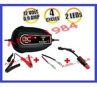 CARICA BATTERIA UNIVERSALE EASY4 +CAVETTI +PINZE 12V 0,9A CARICABATTERIA