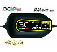 BC Battery Controller K900 EDGE Caricabatterie/Mantenitore Intelligente 1 Amp per BMW, per Batterie 6V/12V/12V CAN-BUS Piombo-Acido, adatto per Moto e Scooter fino a 100Ah