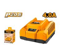 Carica Batterie INGCO da 20V-2Ah e 20V-4Ah/220-240V e 20V-4Ah+4Ah/220-240V