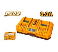 Carica Batterie INGCO da 20V-2Ah e 20V-4Ah/220-240V e 20V-4Ah+4Ah/220-240V