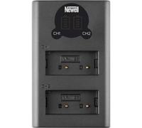Carica Batterie Newell DL-USB-C NP-W126 Doppio Canale con Display LCD