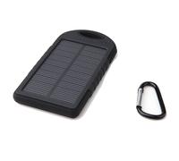 Carica batterie portatile slim power bank con pannello solare