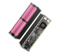 Carica multipla per dispositivo 45 WPD, custodia per batteria trasparente, 8 x 18650, con LED per out