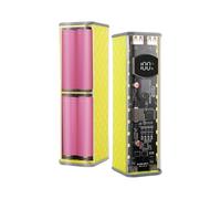Carica multipla per dispositivo 45 WPD, custodia per batteria trasparente, 8 x 18650, con LED per out