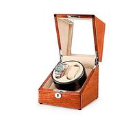 Carica Orologi, Carica Orologi Automatico, Orologi e Gioielli Scatola Carica Orologi Doppia in Legno massello per Orologi Automatici 4 modalità di Rotazione Supporta la Ricarica USB Motore Silenzioso