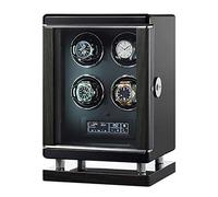 Carica orologi - Carica orologi intelligente di lusso, carica orologi meccanico automatico, scatola portaoggetti con sblocco tramite impronte digitali, supporto per display rotante per orologi