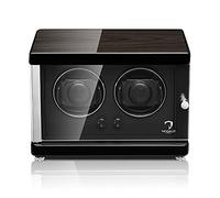 Carica orologi (Watch Winder) Ambiente MV4 per 2 orologi, design in legno makassar nero, Di luss