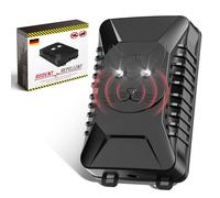Carica USB e 4 batterie AA, protezione da lampi 18-36 KHz, connessione alla batteria auto 12V, per veicoli automobilistici, spazio motore, tetto, casa, giardino