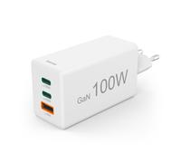 Carica. veloce, GaN, 2 USB-C PD, 1 USB-A QC, mini caricabatterie, 100 W, blc