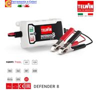 Caricabatteria 6-12V Mantenitore Di Carica TELWIN Ripara Batteria Auto Moto IP54
