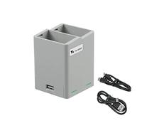 Caricabatteria a doppia vie per DJI MINI 3 Pro, caricatore bidirezionale per droni intelligenti con cavo USB-C/USB-A, accessorio hub di ricarica rapida (grigio)