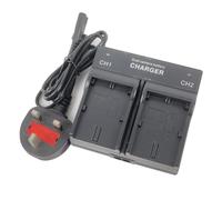 Caricabatteria a doppio canale per fotocamere DSLR LP-E6 LP-E6N Canon EOS 6D 7D 70D 60D 5D Mark III 5D Mark II