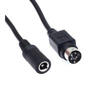 Caricabatteria Adattatore Cavo di Alimentazione convertitore DC5,5 x 2,1 mm femmina a 4 pin maschio per Nas Synology ,CCTV, DVR, TV LCD, stampante termica di codici a barre, SATO TG-5011-19V-ES