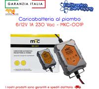 CARICABATTERIA AL PIOMBO 6/12V 1A 230VAC MKC-001P