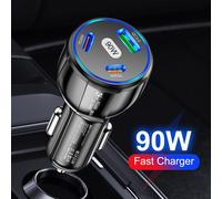 Caricabatteria Auto 90W Compatto ed Efficiente Ricarica Rapida per pd USB C C A