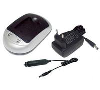Caricabatteria + Auto Cavo per Panasonic Lumix DMC-TZ6 DMC-TZ8 DE-A65 DMW-BCG10E