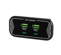 Caricabatteria Auto Doppia Porta USB 45W Ricarica Rapida 12V Compatibile Aliment