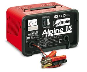 CARICABATTERIA AUTO PORTATILE TELWIN ALPINE 15 TENSIONE 12-24V CARICA BATTERIA