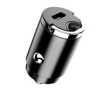 Caricabatteria auto USB-C, 30W Caricatore adattatore universale Caricabatterie da auto Super Mini Alluminio macchina per iPhone 12/11/X / 8/7 / 6s / Plus, Galaxy Note 20 /S20/S8 / S7 / Edge Xiaomi
