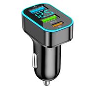 Caricabatteria Auto USB C 66W Accendisigari Adattatore QC3.0 PD 2.4A USB con