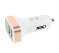 Caricabatteria Auto USB Doppio 12v-24v, Ricarica Rapida e Controllo | PC e Abs, per Auto e Camion, Monitoraggio Tensione Batteria, Occupa Poco Spazio sulla Console