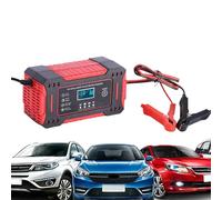 Caricabatteria automatico, caricabatteria per auto - Caricabatteria portatile da auto 12 V 6 A,Mantenitore della batteria, caricabatterie, desolfatore della batteria per voiu