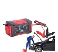Caricabatteria automatico, Caricabatteria per auto - Caricabatteria portatile per veicolo da 12 V 6 A,Mantenitore della batteria, caricatore lento, desolfatatore della batteria per auto, m