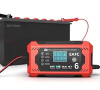 Caricabatteria automatico per auto 12V 6A caricatore rapido Smart Pulse Repai...