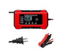 Caricabatteria Automatico per Auto 12V 6A Pulse Repair Caricabatteria Rapido per Piombo Acido Umido Display LCD Digitale Spina USA