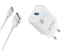 Cellularline Adaptive Fast Charger Kit 15W Bianco