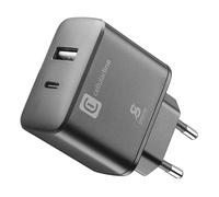 CARICABATTERIA CELLULARLINE Caricabatterie da rete 25W, Nero