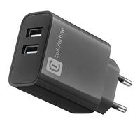 CARICABATTERIA CELLULARLINE MULTIPOWER 24W da 24W, Nero