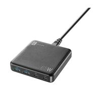 CARICABATTERIA CELLULARLINE MULTIPOWER GAN 4porte 65W da 65W, Nero