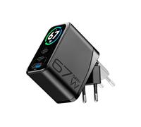 CARICABATTERIA CELLULARLINE PowerView IQ 67W GAN da 67, Nero