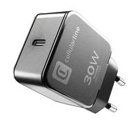 CARICABATTERIA CELLULARLINE USB-C 30W Fast Charge da 30W, Nero