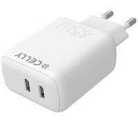 Celly Tc2usbc45wwh 45w Usb-c Wall Charger Trasparente