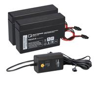Caricabatteria Con 2x Batteria Al Piombo 12V 0,8Ah 12LS-0.8 Domestico & Casa