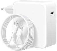 Caricabatteria da 96W per Mac Book Pro, compatibile con Mac Book Pro 13/14/15/16 pollici, Mac Book Air 2021/2020/2019/2018, iPad Pro 12.9/11", cavo USB C a C 2M/6.6FT