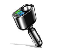 Caricabatteria da auto 186 W - Multipresa 90 W, ricarica rapida 66 W USB-C PD 30 W, adattatore con 2 porte USB 3.1A per iPhone 16/15/14/13/12, iPad, Samsung Galaxy S23/S22