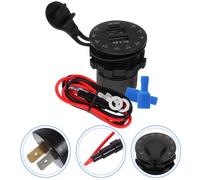 Caricabatteria da auto a doppia porta 1pc Comodo accessorio per la modifica